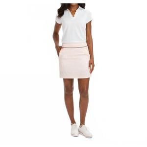 NEW RENWICK traditional seersucker skort in petal white